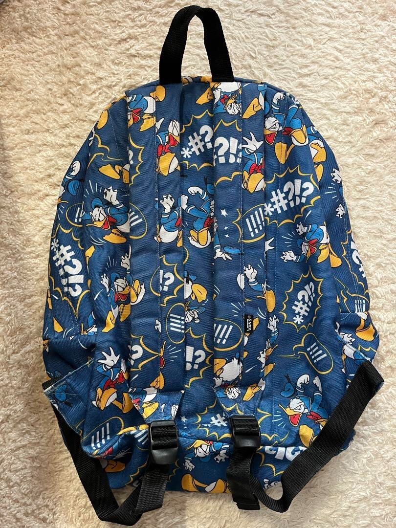 Vans Disney Donald Duck Canvas Backpack Blue Used