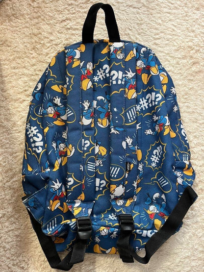 Vans Disney Donald Duck Canvas Backpack Blue Used