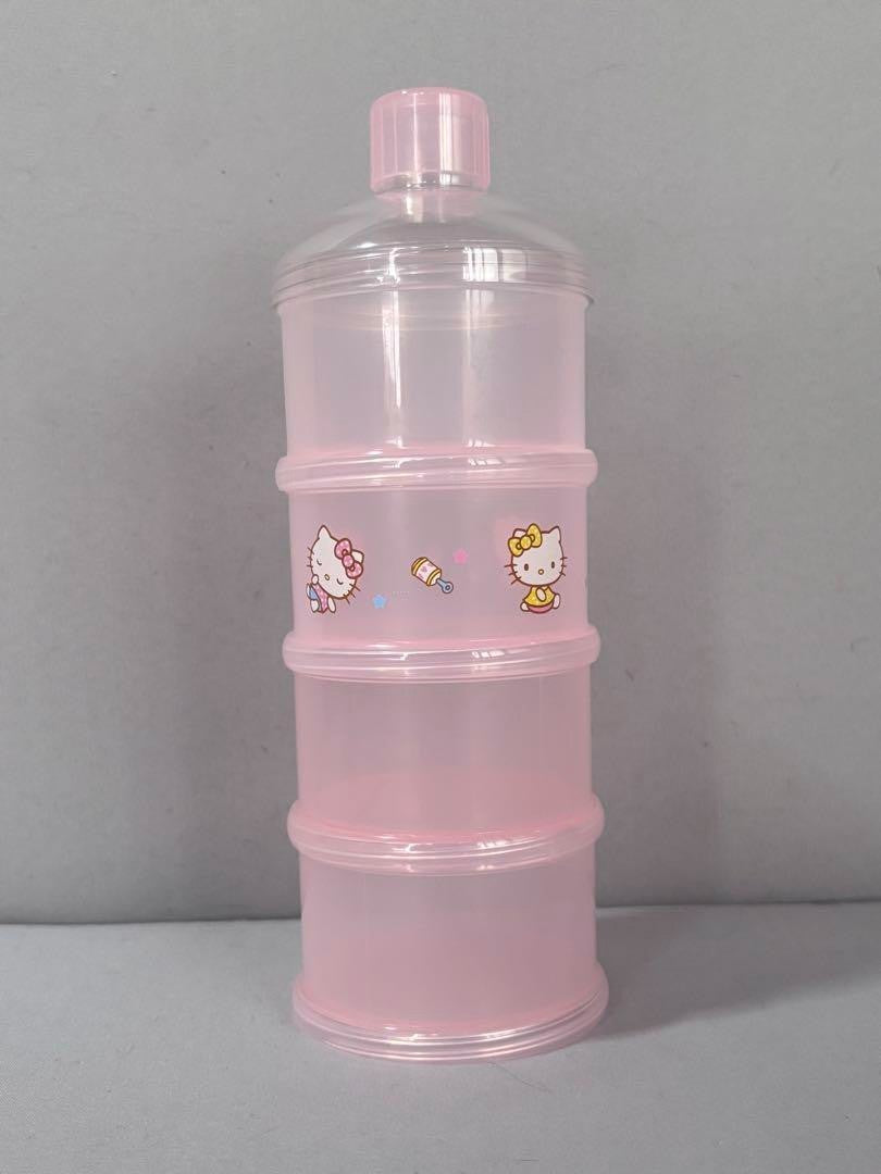 Hello Kitty Baby Bottles (2) + Pacifier & Holder Rare Sanrio Used, Minor
