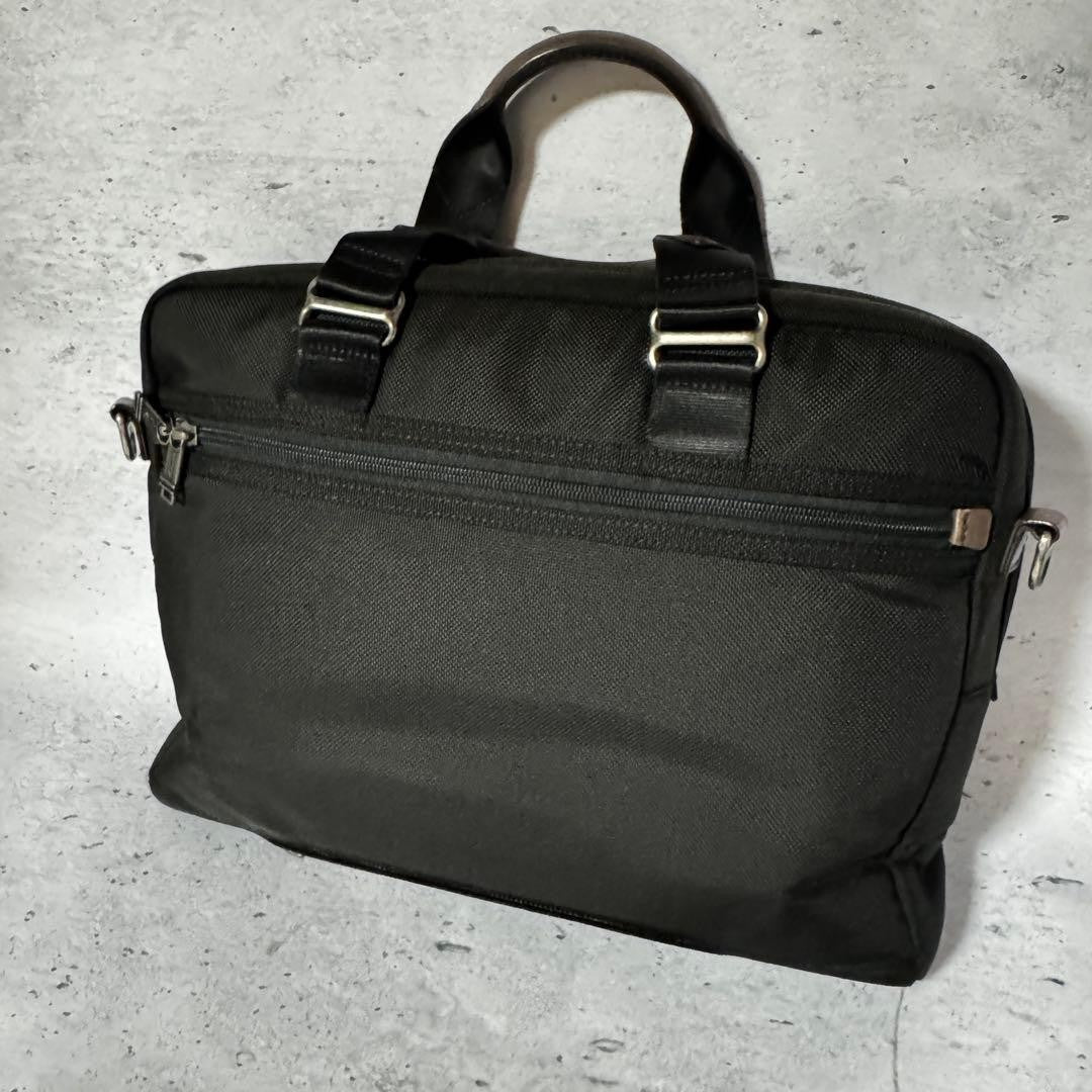 TUMI business bag 2way McNair nylon leather black x brown