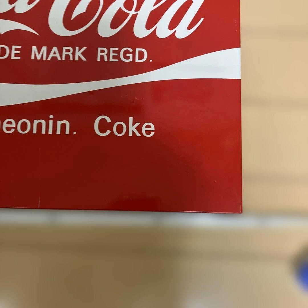 Vintage Novelty Coca-Cola Aluminum Sign