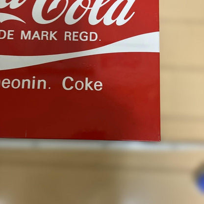 Vintage Novelty Coca-Cola Aluminum Sign