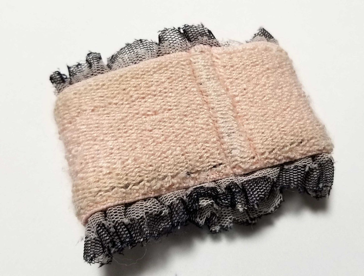 Authentic CHANEL COCO Lace Pile Wristband A17947 Women’s Sports Bracelet
