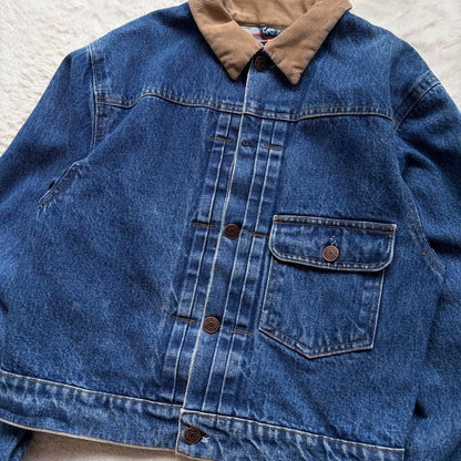 Rare Condition Ralph Lauren Vintage Denim Jacket L Indigo Blue Cotton 80s-90s