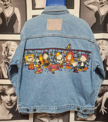 Peanuts Snoopy Denim Jacket Snoopy Women Limited Edition Rare Anime Model Jacket