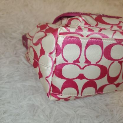 Rare Color COACH Signature Accessory Pouch Pink 13a