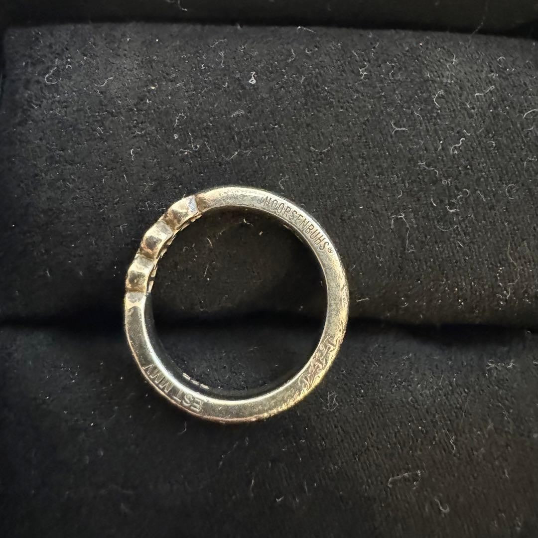 HOORSENBUHS Trilink/Pinky Ring US 4 Ron Herman Brand Silver Ring for Men USED