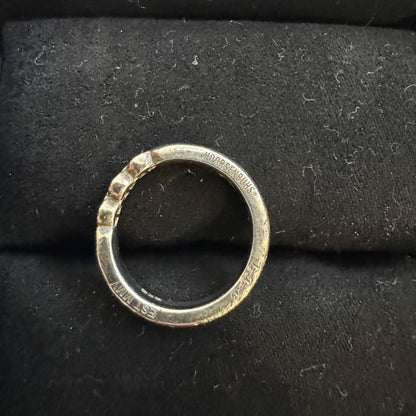 HOORSENBUHS Trilink/Pinky Ring US 4 Ron Herman Brand Silver Ring for Men USED