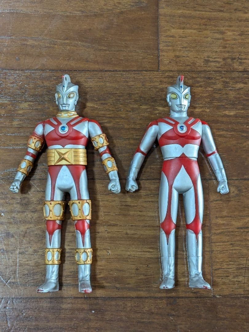Ultraman A & Ultraman A Robo Sofubi 2-Figure Set Manufactured by Bandai Showa