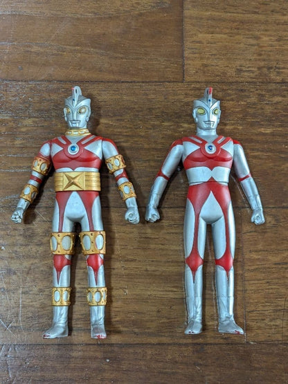 Ultraman A & Ultraman A Robo Sofubi 2-Figure Set Manufactured by Bandai Showa