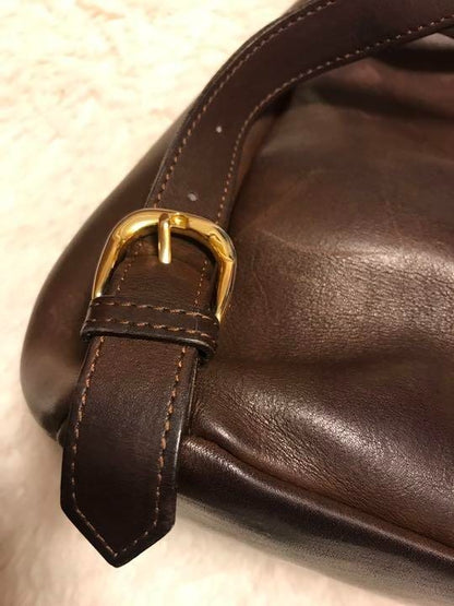 Sonia Rykiel Leather Backpack Antique Brown Stylish Women's Bag 32cm x 20cm