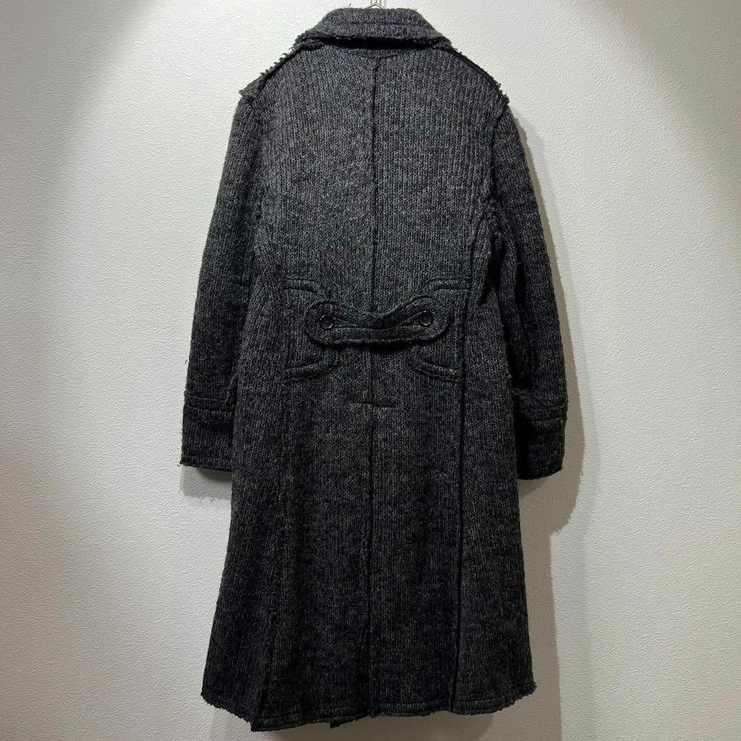 14AW COMME des GARCONS Mohair wool double trench coat, size S