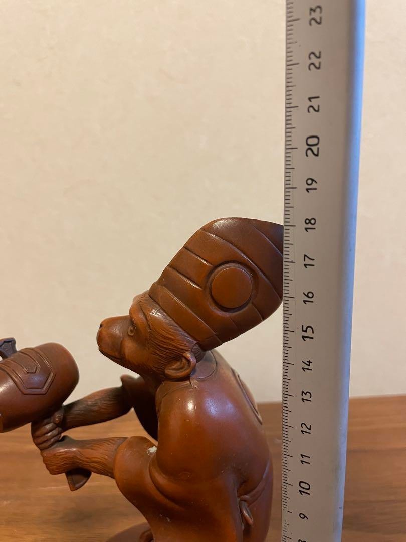 Metal Crafts Monkey Ornament Sarugaku Zodiac Manemon