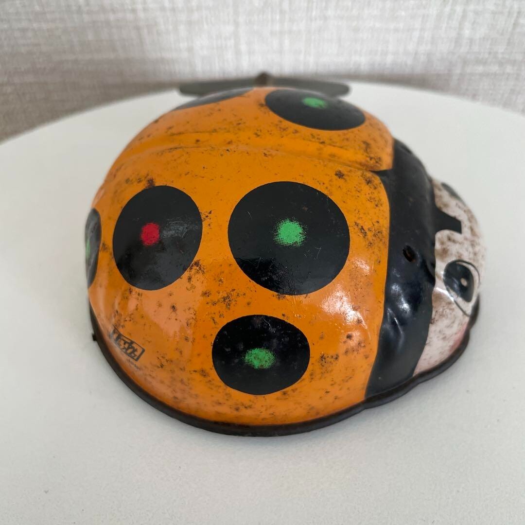 Ladybug Tinplate Zenmai Zenmai Showa Retro