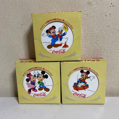 Coca-Cola × Disney Plastic Tupperware Diameter 11cm Showa Retro