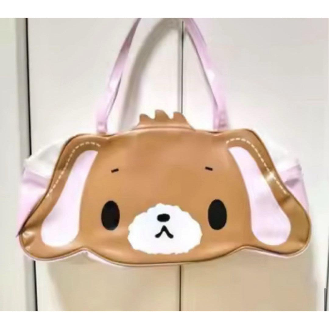 Sanrio Sugar Bunnies Shirousa Kurousa Handbag Bag Pouch Die Cut Face Kawaii Pink