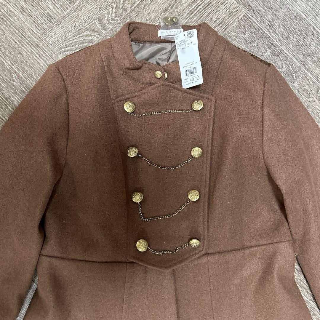 Rare Axies Femme Napoleon Long Coat M Autumn Winter Japan