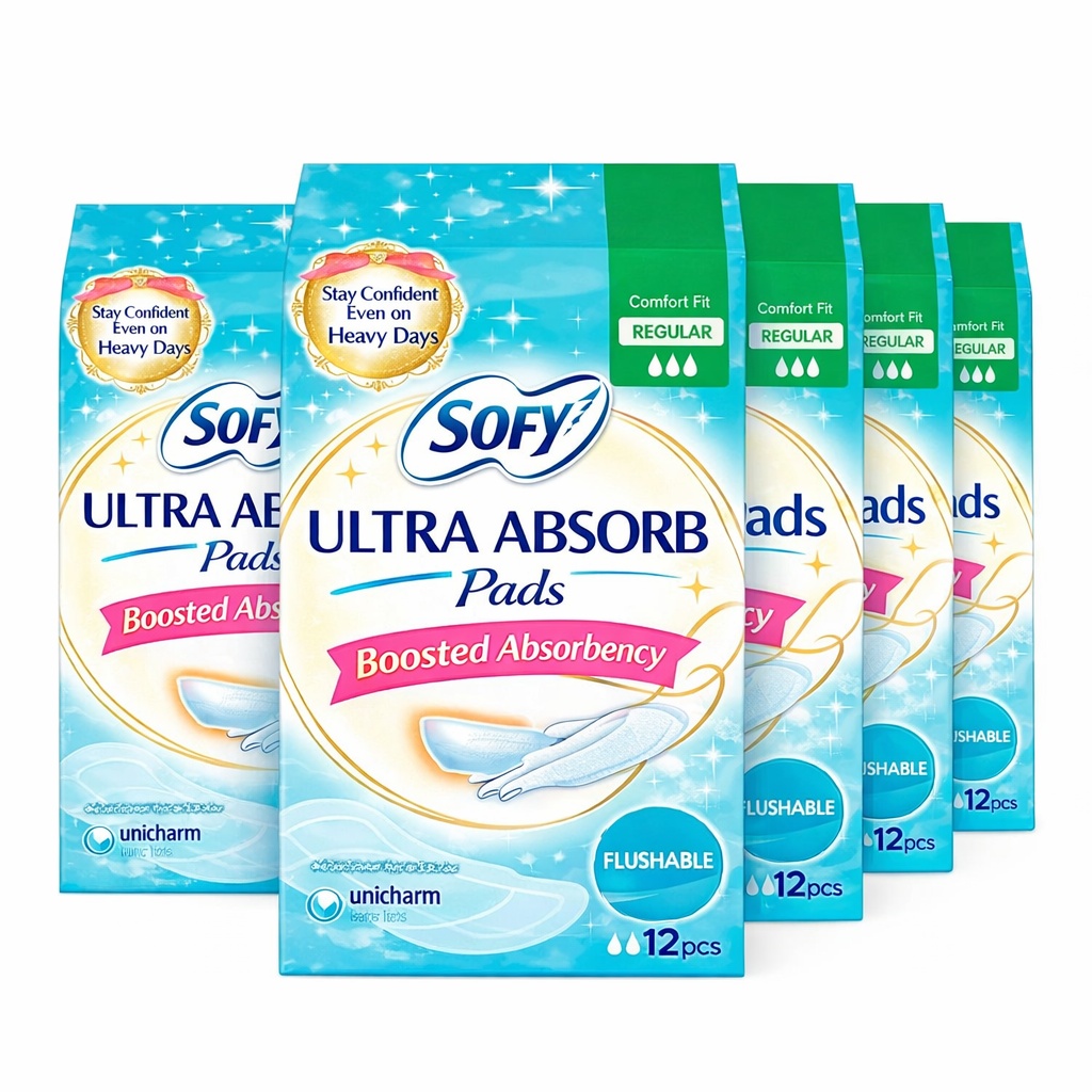 unicharm Sofy Sanitary Napkins Synchro Fit 12 x 5