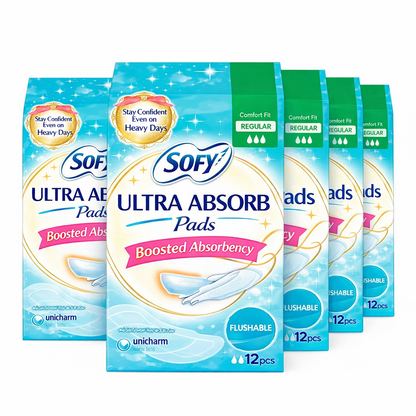 unicharm Sofy Sanitary Napkins Synchro Fit 12 x 5