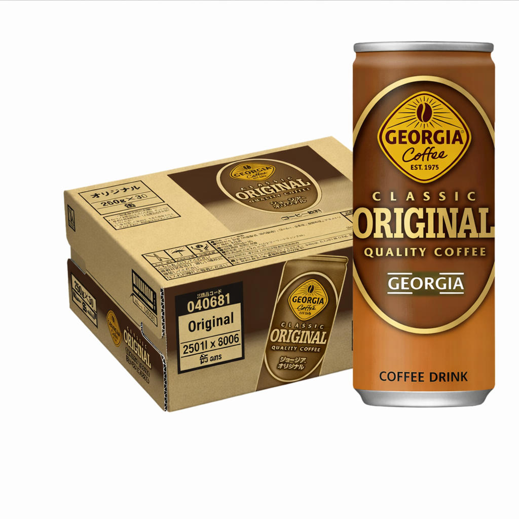 GEORGIA Original Coffee Coca-Cola 250ml x 30 Caffeinated Canned Coffee Japan