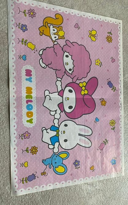 My Melody Poster Set of 6 with Strawberry Newspaper Supplement - BEST FRIENDS