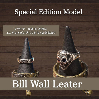 Bill Wall Leather Good Luck Skull Ring Special Edition Model US 6.5-7.0