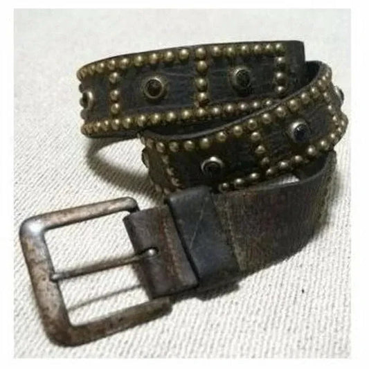 1930s-40s Vintage Studded Belt Harley BUCO WW2 Germany Antique JAPAN JP USED