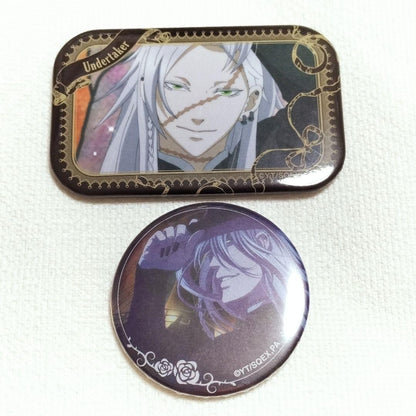Black Butler Movie Undertaker Can Badge Character Badge Collection Square Rare