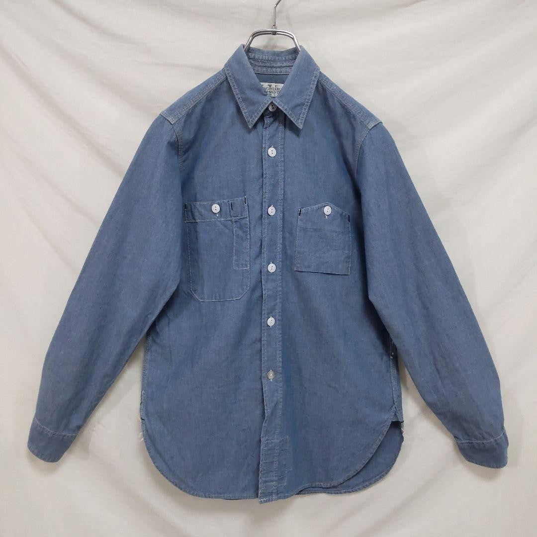 Engineered Garments Chambray Work Shirt 100% Cotton Vintage Made in USA