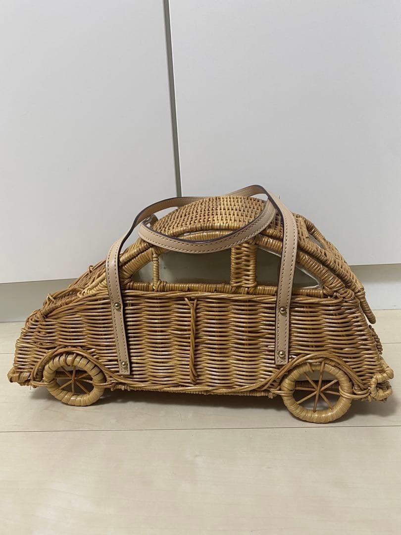 Kate Spade Car Wicker Crossbody Bag Mini Vehicle Novelty Purse Fun Cute MBb0280