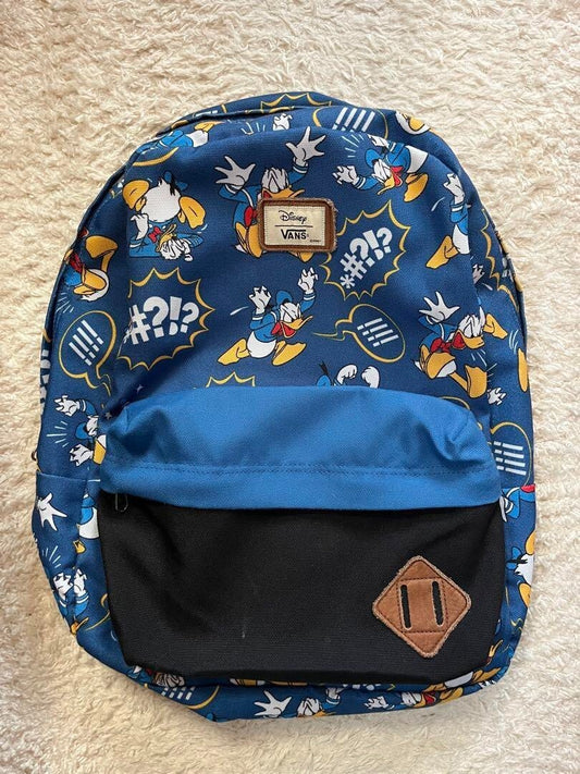 Vans Disney Donald Duck Canvas Backpack Blue Used