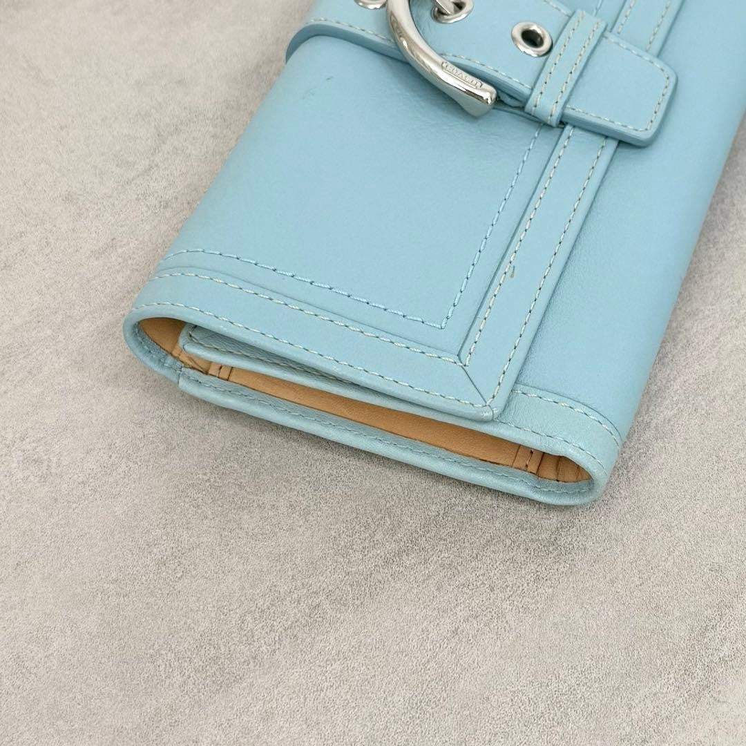 COACH Long Wallet 2-Piece Set Soho Turquoise Blue