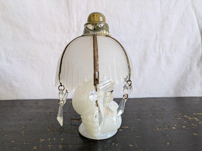 Showa retro, ceramic, girl, air freshener container, chandelier, glass, Japanese