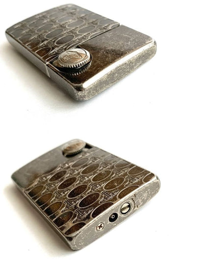 Vivie[Used] Vivienne Westwood Gas Lighter Orb Silver patterned all over no flint