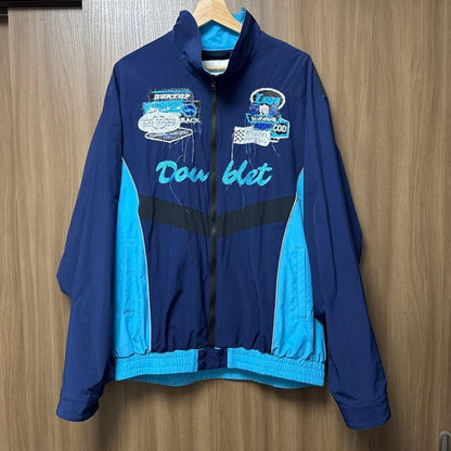 doublet A.I. Patches Embroidery Track Jacket M Blue