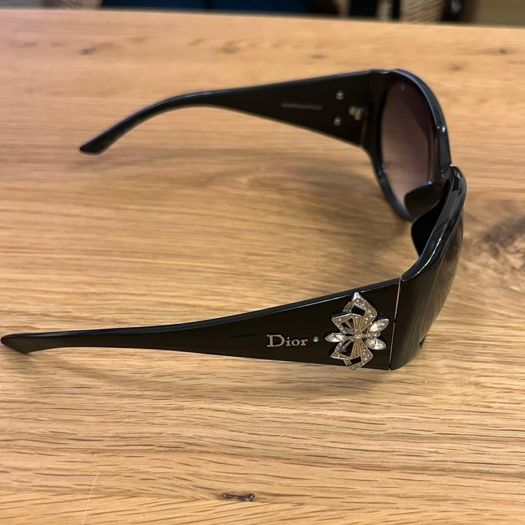 DIOR FROUFROUF Christian Dior Black Sunglasses Bijou Women