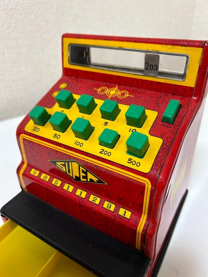 Tin Toy Cash Register Showa Retro