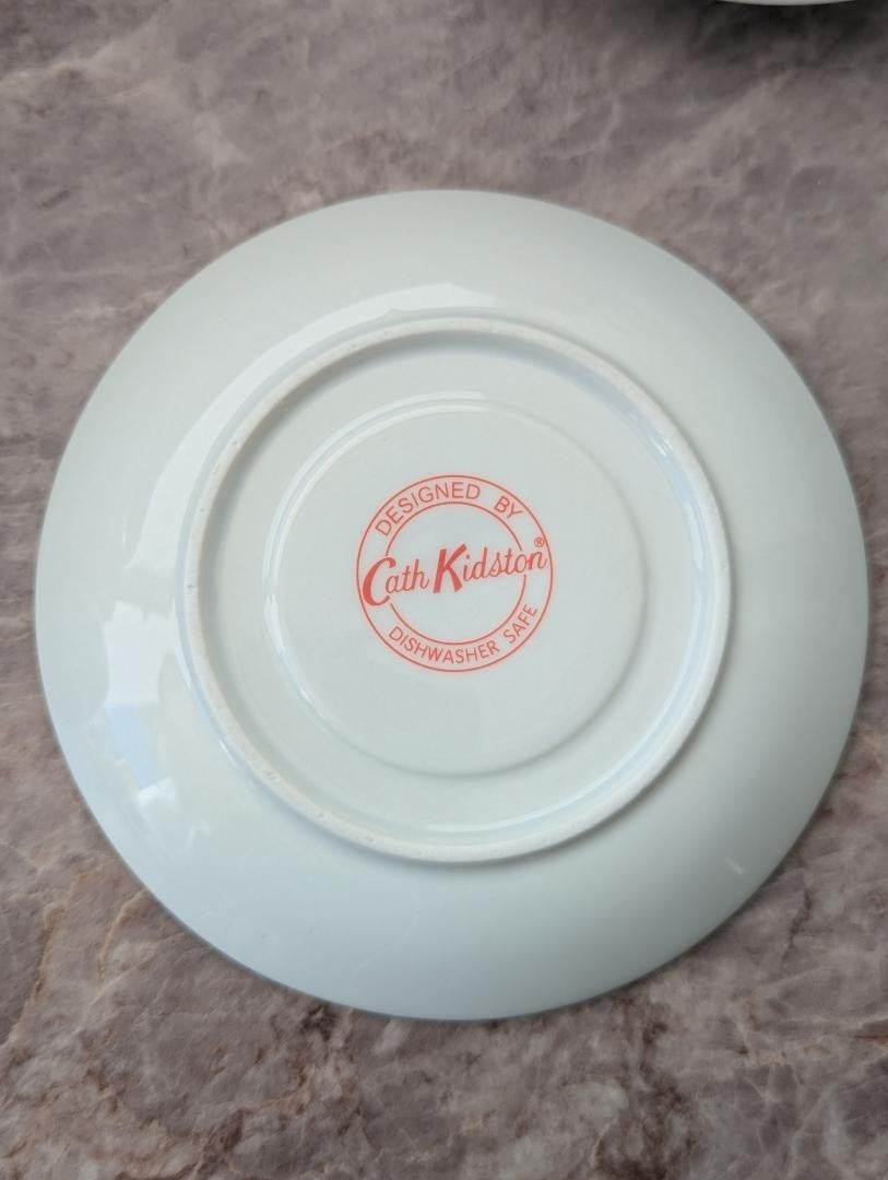 CathKidston Cup & Saucer Set 4 Pieces Vintage Excellent Condition