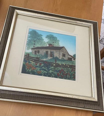 Landscape painting, interior decor, Showa retro style