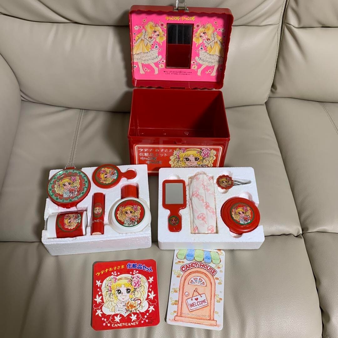 CANDY CANDY Kyoko Mizuki Yumiko Igarashi Retro Vintage Cosmetics Set Mint Used