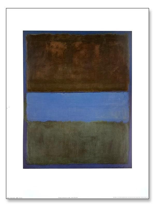 Framed Artwork/No. 61 (Mark Rothko)/Art Poster/Modern Art
