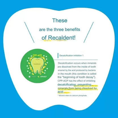 Recaldent Grape Mint Gum Bottles Dental CPP-ACP x 48 Sugar-less Pepper JP