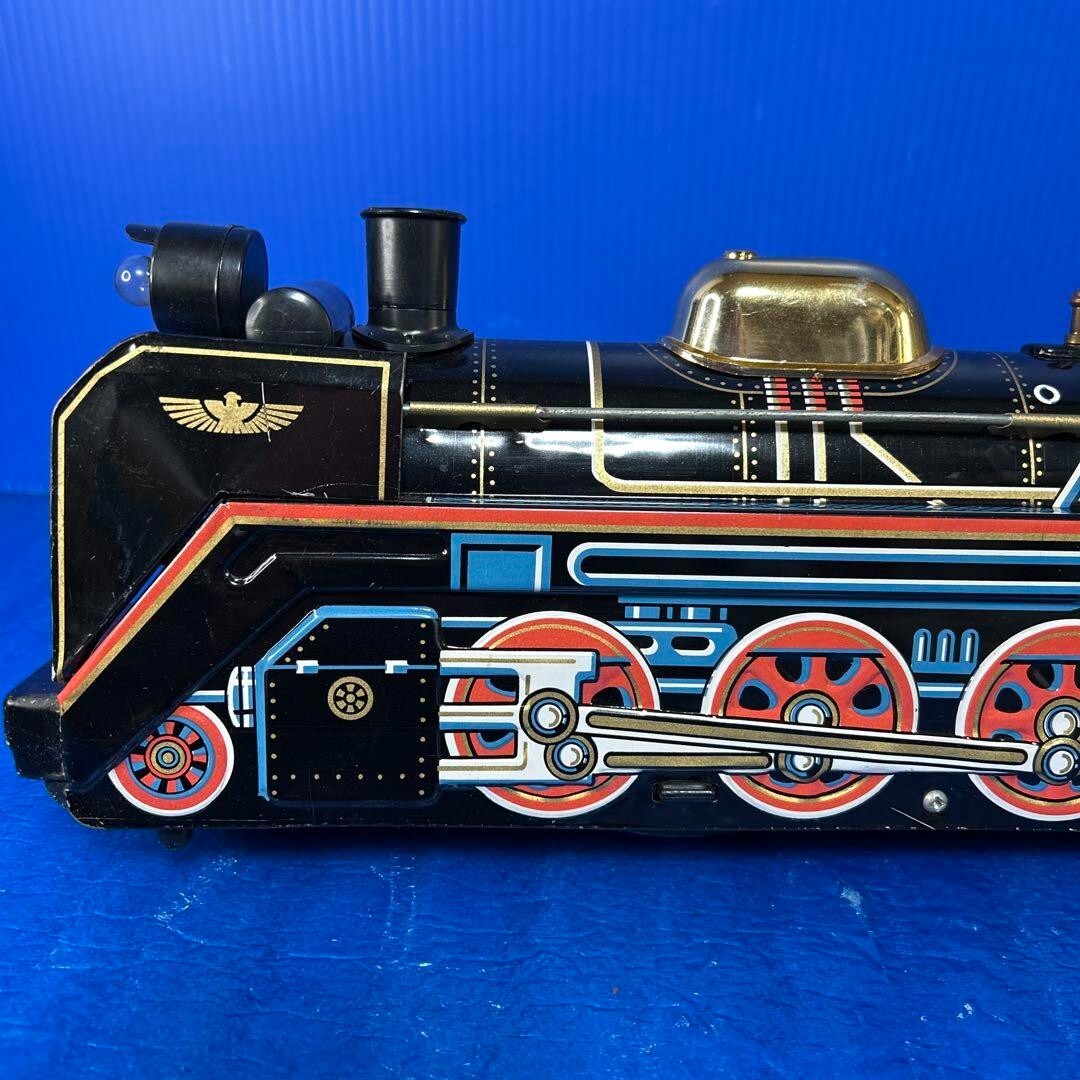 Rare - Masudaya Degoichi Loco D5177 Steam Locomotive Tin Plated Locomotive