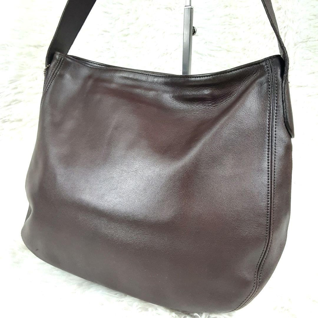 Extremely Rare Made In USA Old Coach 4161 Shoulder Bag Dark Brown Vintage