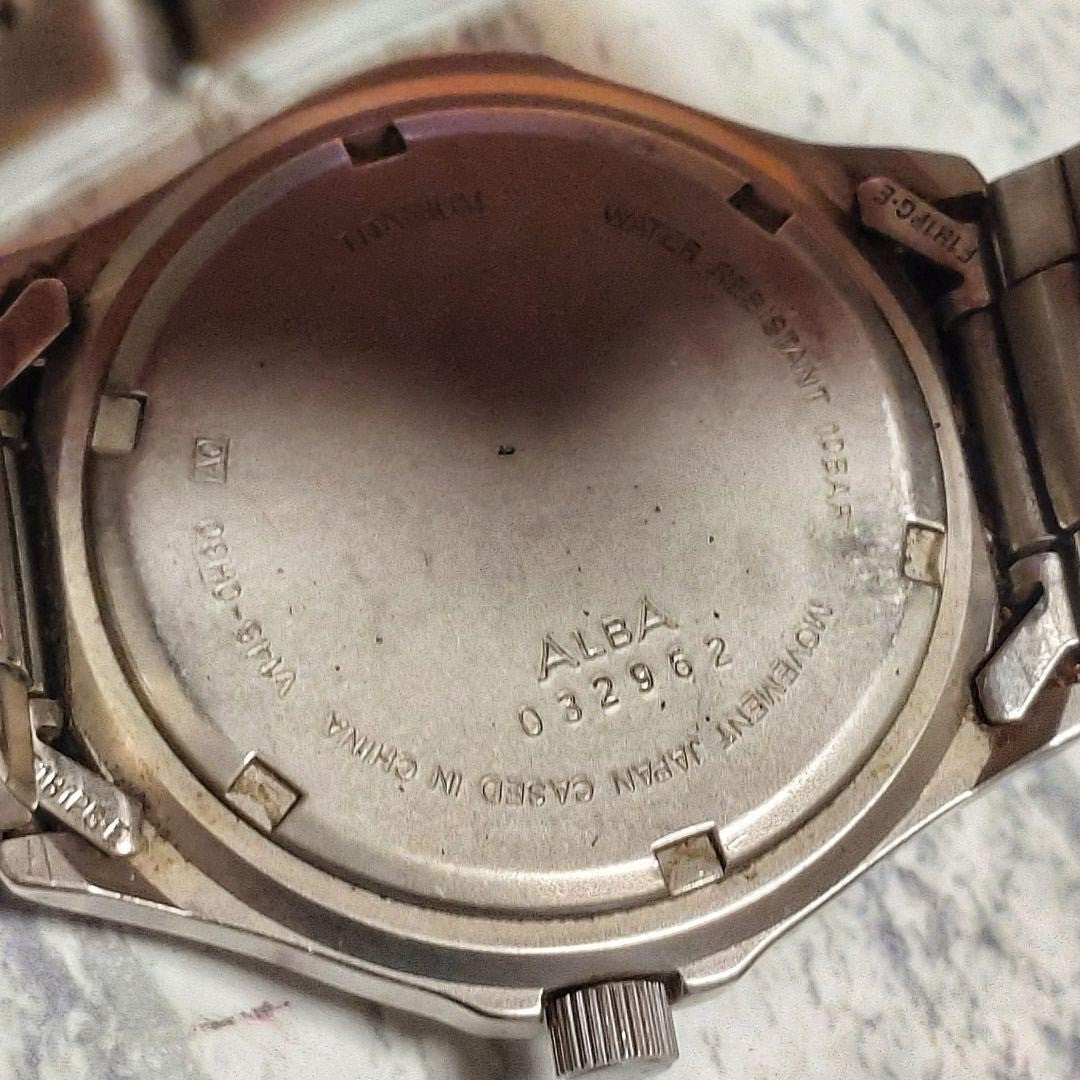 Seiko Alba Epsilon Solar Titanium Watch Mens Rare JDM Limited wrist 17cm