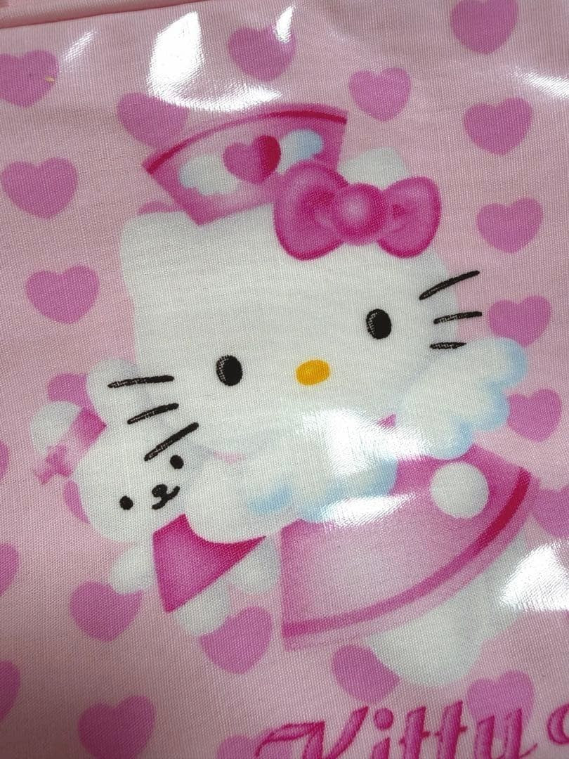 Sanrio Hello Kitty Nurse Angel Pouch Bag With Heart Charm Pink 2002 Rare