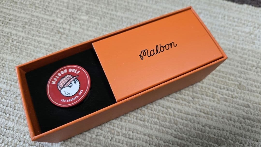 Malbon Golf Marker & Tee Set Exclusive Non-Retail Rare Collectible New Japan