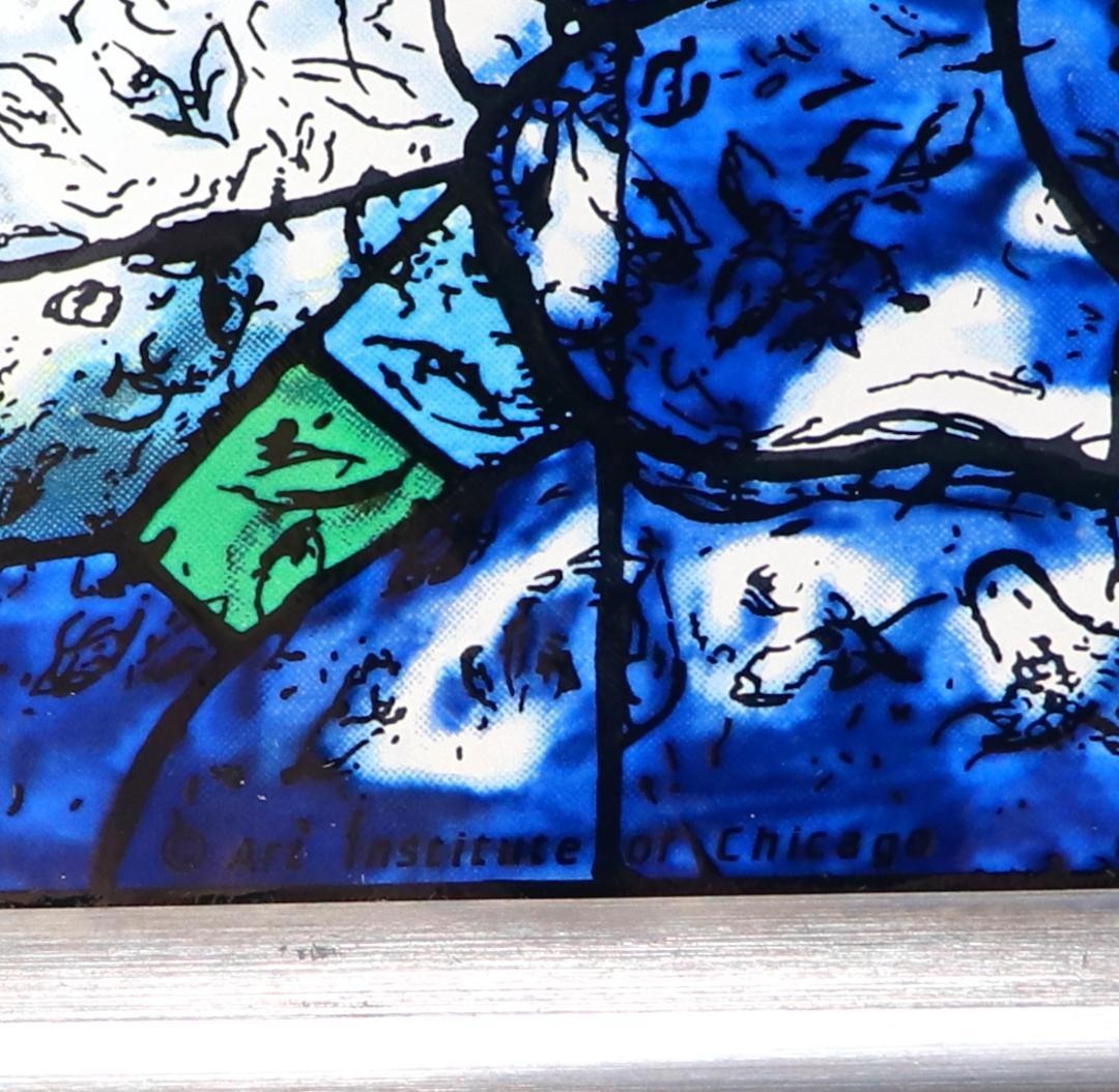 Marc Chagall Large Vintage Stained Glass American Windows 2/4