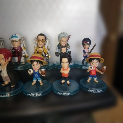 One Piece Figure Collection Lot 16 Piece Set Vintage Rare MultiSeries