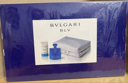 Super Rare BVLGARI Blue Eau de Parfum 40ml & Body Lotion 75ml & Pouch Set Japan